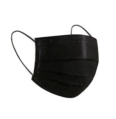 Disposable Black 3Ply Face Mask - 50PC BOX