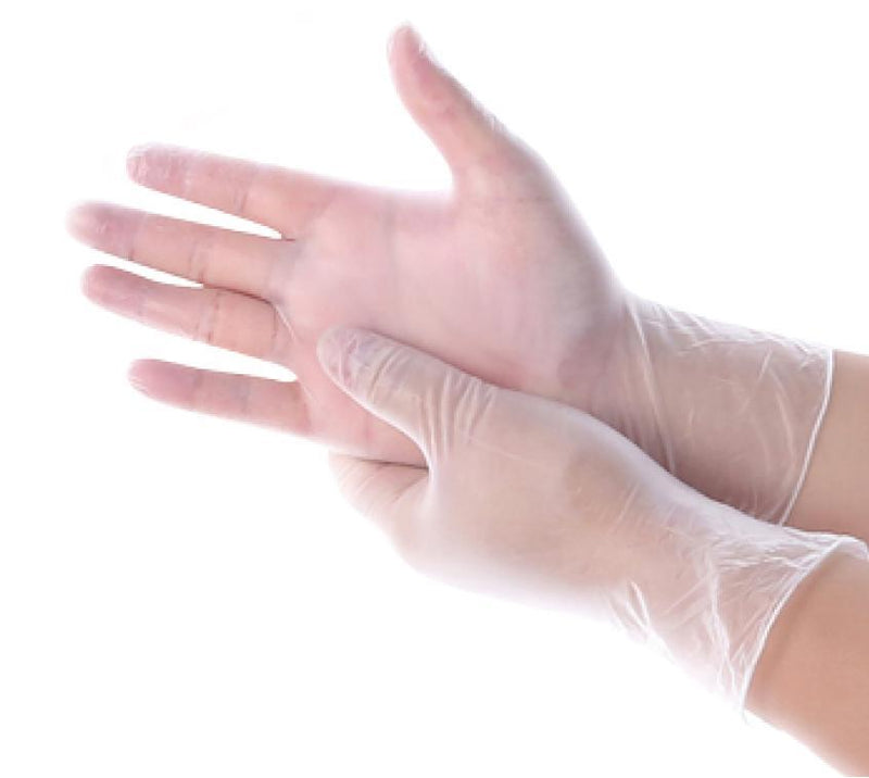 Clear Disposable Gloves Non Toxic Poly - 100PC BOX