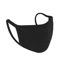 Reusable Cotton Face Masks BLACK - 3PC