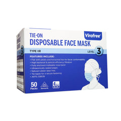 TIE-ON Disposable Face Mask 4PLY - 50PC